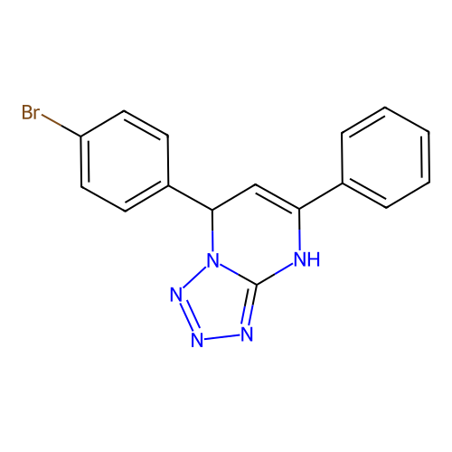 7-(4-Bromophenyl)-5-phenyl-4,7-dihydrotetrazolo[1,5-a]pyrimidine structure
