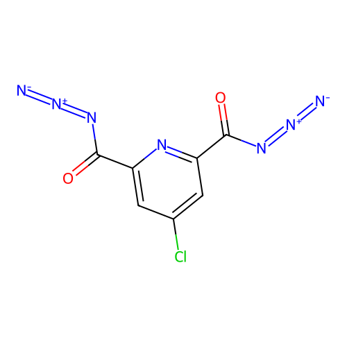 4-Chloropyridine-2,6-dicarbonyl azide structure