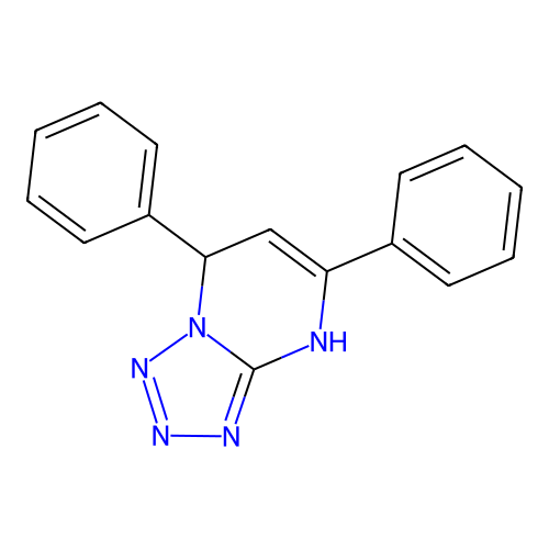 5,7-Diphenyl-4,7-dihydrotetrazolo[1,5-a]pyrimidine structure