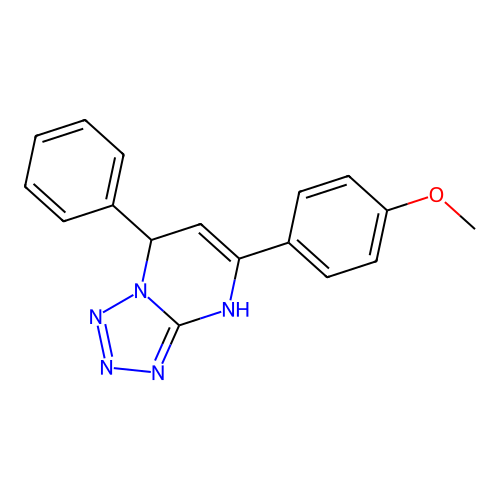 5-(4-Methoxyphenyl)-7-phenyl-4,7-dihydrotetrazolo[1,5-a]pyrimidine structure