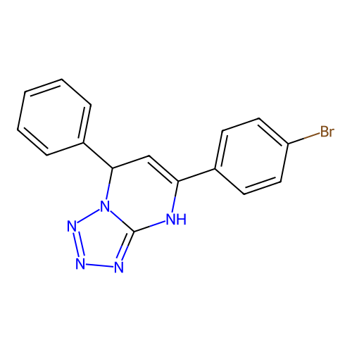 5-(4-Bromophenyl)-7-phenyl-4,7-dihydrotetrazolo[1,5-a]pyrimidine structure
