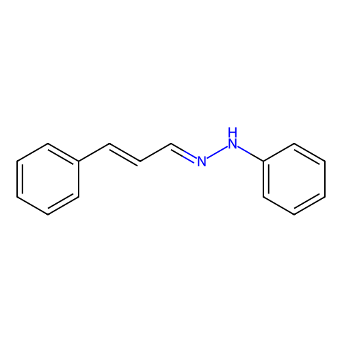 肉桂醛苯腙 structure