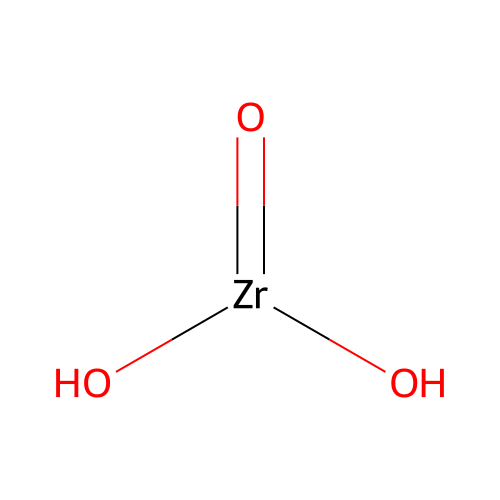 Zirconium, hydroxide oxide (Zr(OH)2O) structure