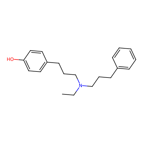 4-[3-[Ethyl(3-phenylpropyl)amino]propyl]phenol structure