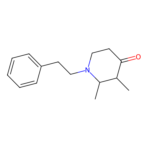 2,3-Dimethyl-1-(2-phenylethyl)piperidin-4-one structure