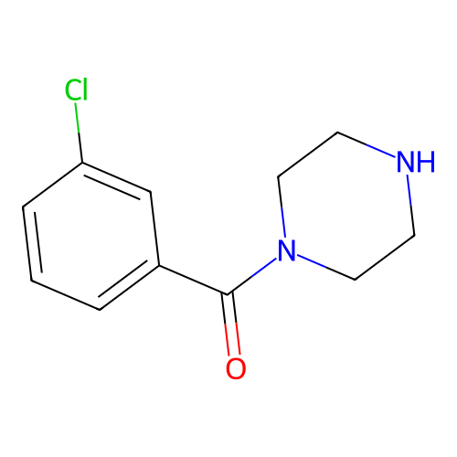 1-(3-Chlorobenzoyl)piperazine structure