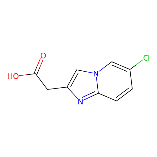 2-(6-氯咪唑并[1,2-a]吡啶-2-基)乙酸 structure