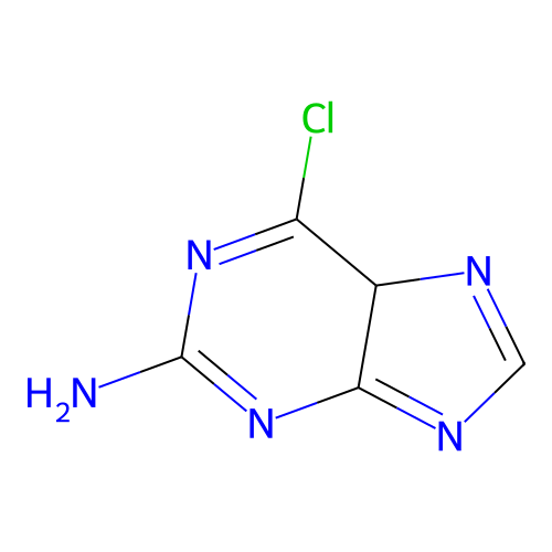 6-氯-5H-嘌呤-2-胺 structure