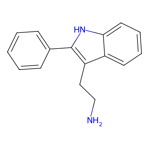 2-(2-phenyl-1H-indol-3-yl)ethanamine structure