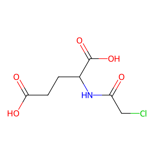 2-[(2-Chloroacetyl)amino]pentanedioic acid structure