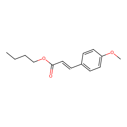 (E)-Butyl 3-(4-methoxyphenyl)acrylate structure