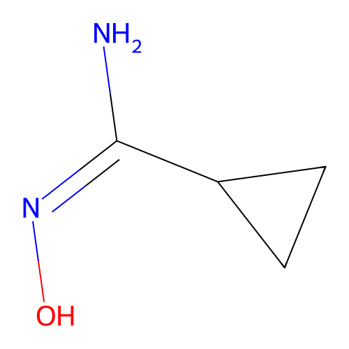 Cyclopropanecarboxamidoxime structure
