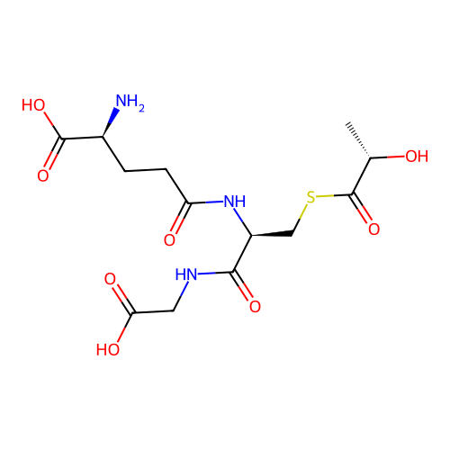 s-(Lactoyl)glutathione structure