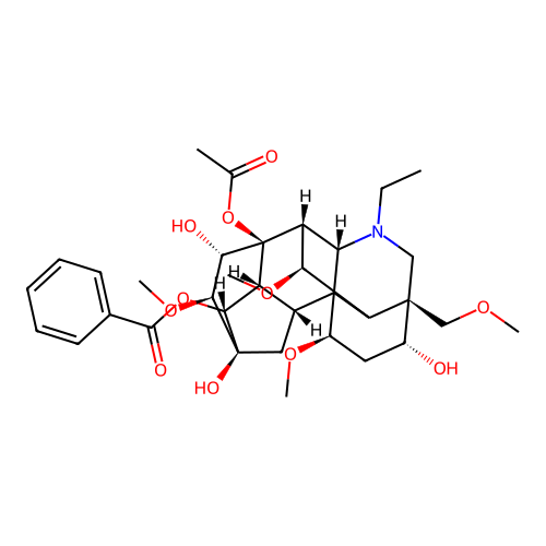 Aconitine, analytical standard structure