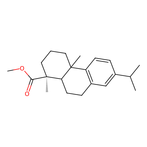 Methyl dehydroabietyate structure
