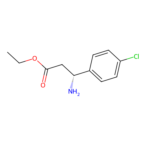 ethyl (3R)-3-amino-3-(4-chlorophenyl)propanoate structure