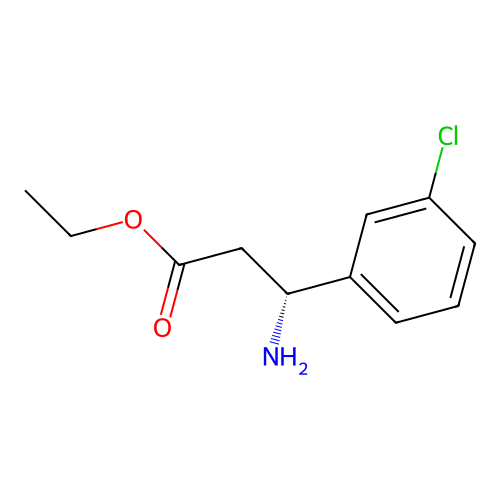 ethyl (3R)-3-amino-3-(3-chlorophenyl)propanoate structure
