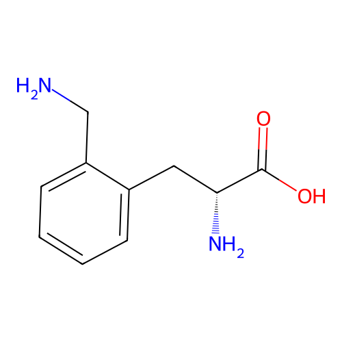 (2R)-2-amino-3-[2-(aminomethyl)phenyl]propanoic Acid structure