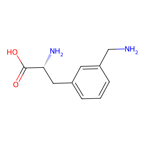 (2R)-2-amino-3-[3-(aminomethyl)phenyl]propanoic Acid structure