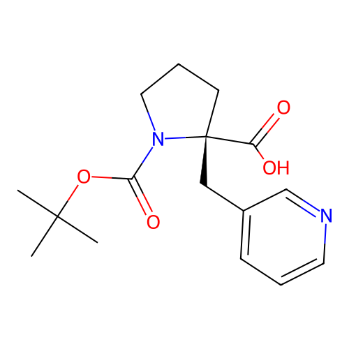 Boc-(S)-alpha-(3-pyridinylmethyl)-proline structure