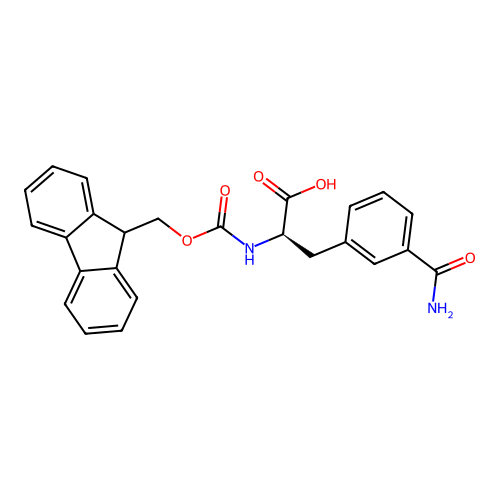 Fmoc-D-3-Carbamoylphe structure