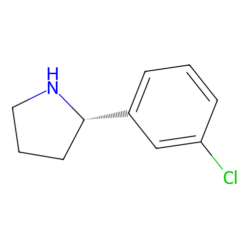 (S)-2-(3-Chlorophenyl)pyrrolidine structure