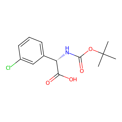 N-Boc-2-(3'-Chlorophenyl)-L-glycine structure