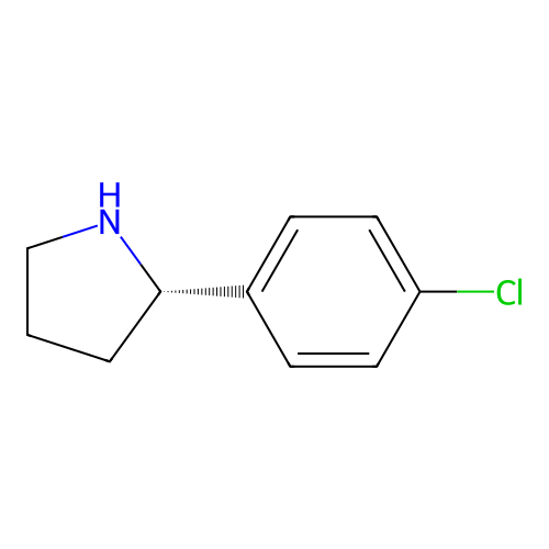 (S)-2-(4-chlorophenyl) pyrrolidine structure