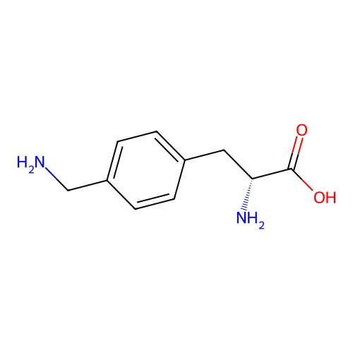 (R)-2-Amino-3-(4-(aminomethyl)phenyl)propanoic acid structure
