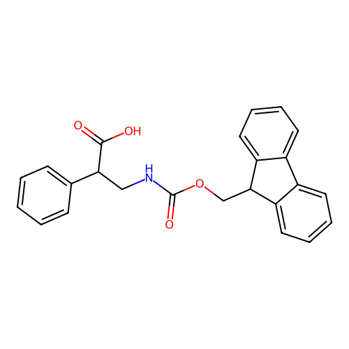 3-({[(9H-fluoren-9-yl)methoxy]carbonyl}amino)-2-phenylpropanoic acid structure