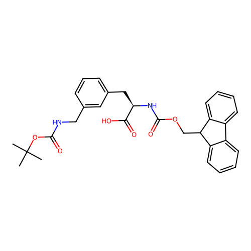 Fmoc-D-3-Aminomethylphe(Boc) structure