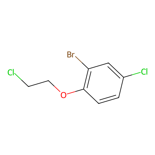 2-Bromo-4-chloro-1-(2-chloroethoxy)benzene structure