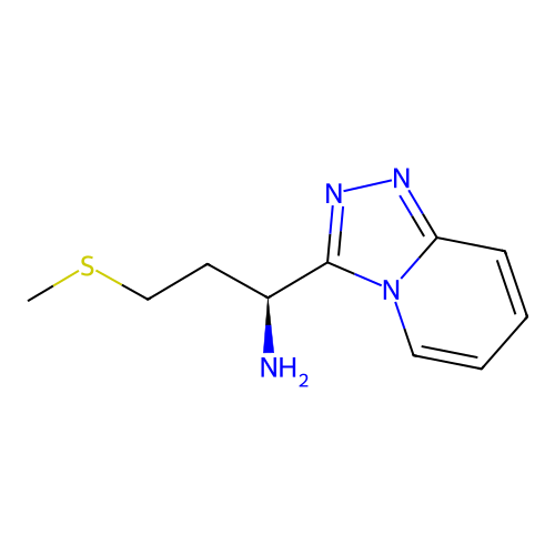 (1S)-3-methylsulfanyl-1-([1,2,4]triazolo[4,3-a]pyridin-3-yl)propan-1-amine structure