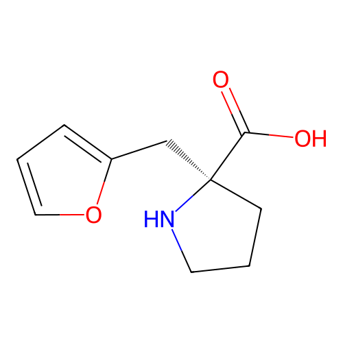 (S)-alpha-(2-furanylmethyl)-proline structure