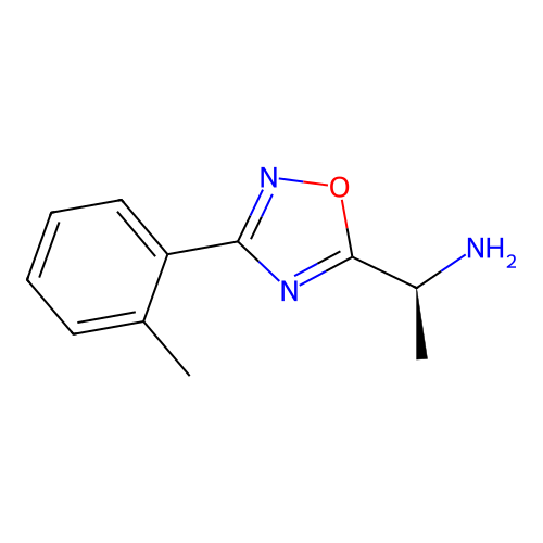 (1S)-1-[3-(2-Methylphenyl)-1,2,4-oxadiazol-5-yl]ethan-1-amine structure