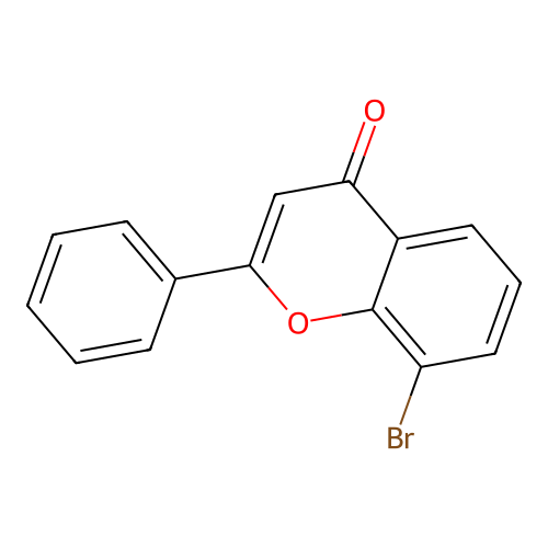 8-Bromo-2-phenyl-4H-chromen-4-one structure