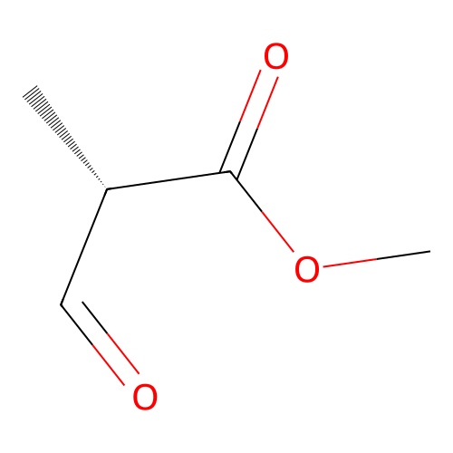 methyl (2S)-2-methyl-3-oxopropanoate structure