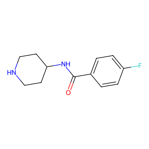 4-fluoro-N-(piperidin-4-yl)benzamide structure