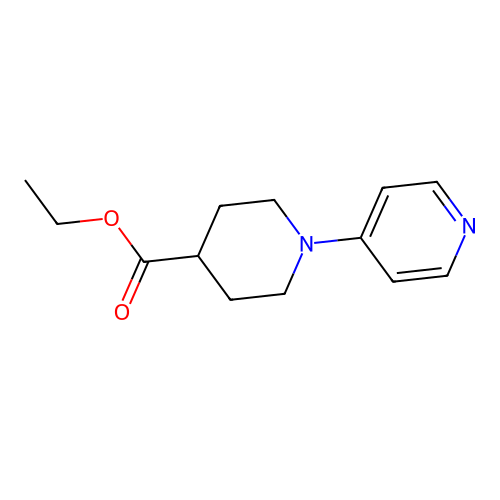 Ethyl 1-(pyridin-4-yl)piperidine-4-carboxylate structure