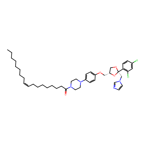 Ketoconazole oleate structure