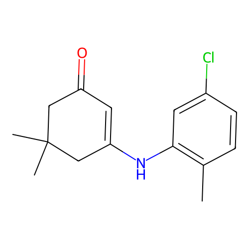 3-[(5-Chloro-2-methylphenyl)amino]-5,5-dimethylcyclohex-2-en-1-one structure