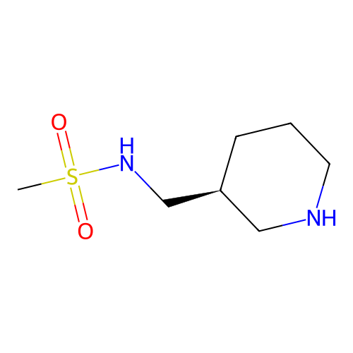 (S)-N-(Piperidin-3-ylmethyl)methanesulfonamide structure