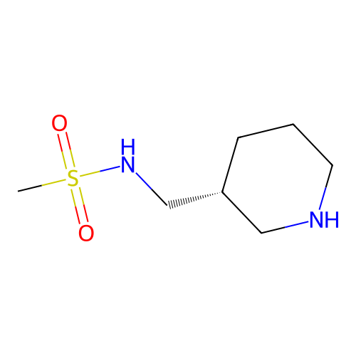 (R)-N-(Piperidin-3-ylmethyl)methanesulfonamide structure