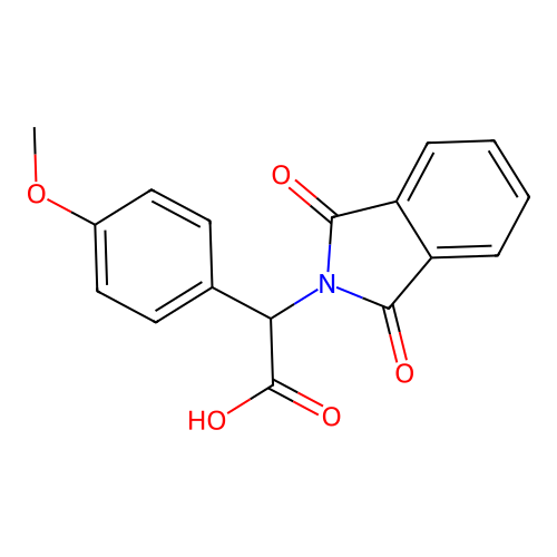 2-(1,3-Dioxoisoindol-2-yl)-2-(4-methoxyphenyl)acetic acid structure