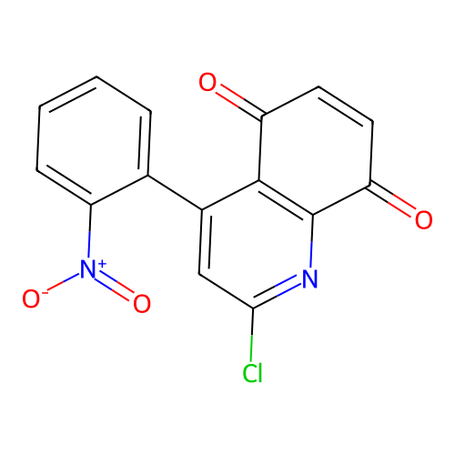 2-Chloro-4-(2-nitrophenyl)quinoline-5,8-dione structure