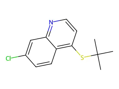 4-(Tert-butylthio)-7-chloroquinoline structure
