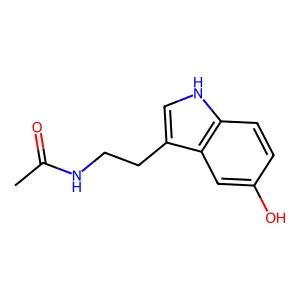 N-乙酰血清素 structure