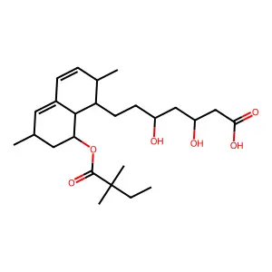 辛伐他汀酸 structure