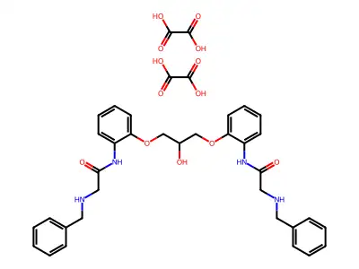 Acetamide, N,N'-((2-hydroxy-1,3-propanediyl)bis(oxy-2,1-phenylene))bis(2-((phenylmethyl)amino)-, ethanedioate, hydrate (1:2:1) structure