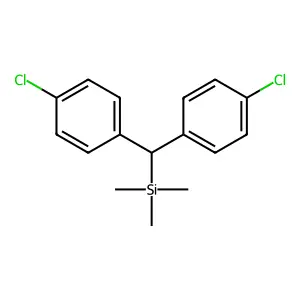 Bis(4-chlorophenyl)methyl-trimethylsilane structure